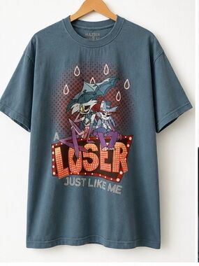Hazbin Hotel “A Loser Just Like Me” Graphic T-Shirt XL Hot Topic 100% Cotton